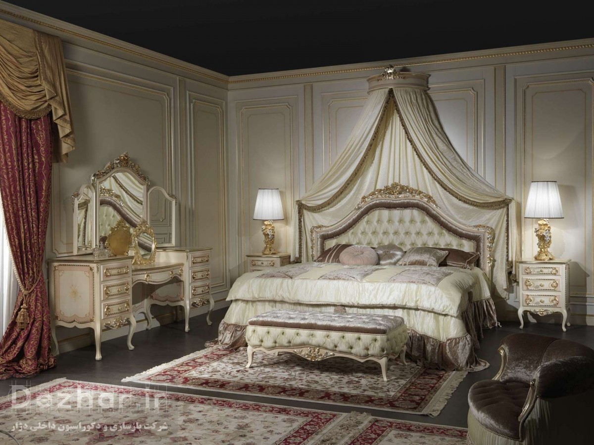  طراحی اتاق خواب با سبک کلاسیک